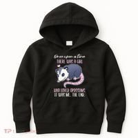 Once There Was A Who Loved Opossums Kids Hoodie thumb 0