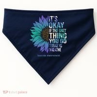 Only Thing You Do Today Is Break Suicide Awareness Sunflowe USA-Made Doggie Bandana thumb 0