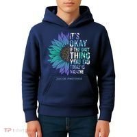 Only Thing You Do Today Is Break Suicide Awareness Sunflowe Kids Hoodie thumb 4