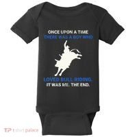 Once Upon A Time There Was A Boy Who Loved Bull Riding Baby Bodysuit thumb 0
