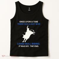 Once Upon A Time There Was A Boy Who Loved Bull Riding Tank Top thumb 2