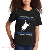 Once Upon A Time There Was A Boy Who Loved Bull Riding Kids T-Shirt thumb 2