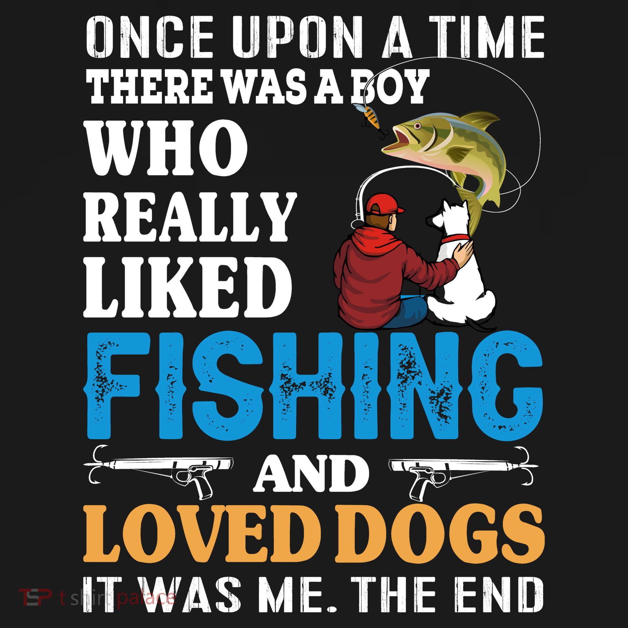 Once Upon A Time A Man Loved Fishing And Loved Dogs Ornament