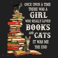 Once Upon A Time A Girl Really Loved Books And Cats Women's Sweatshirt thumb 2