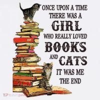 Once Upon A Time A Girl Really Loved Books And Cats Women's Hoodie thumb 2