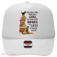 Once Upon A Time A Girl Really Loved Books And Cats Hat thumb 0