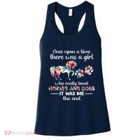 Once Upon A Time There Was Girl Who Loved Horse And Dog Women's Tank Top thumb 0