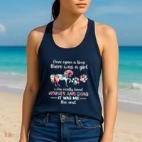 Once Upon A Time There Was Girl Who Loved Horse And Dog Women's Tank Top thumb 2