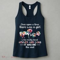 Once Upon A Time There Was Girl Who Loved Horse And Dog Women's Tank Top thumb 3