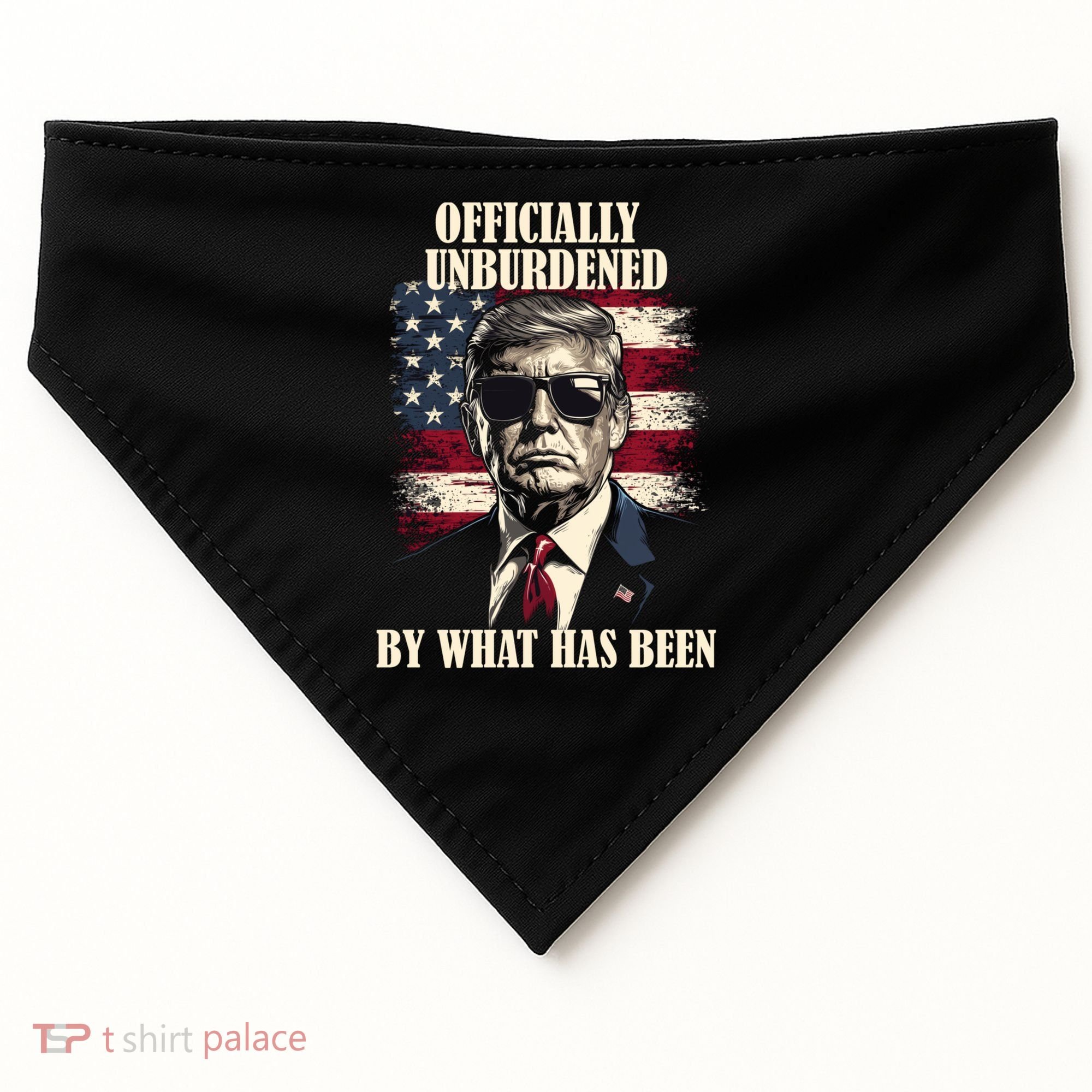 Officially Unburdened By What Has Been USA-Made Doggie Bandana