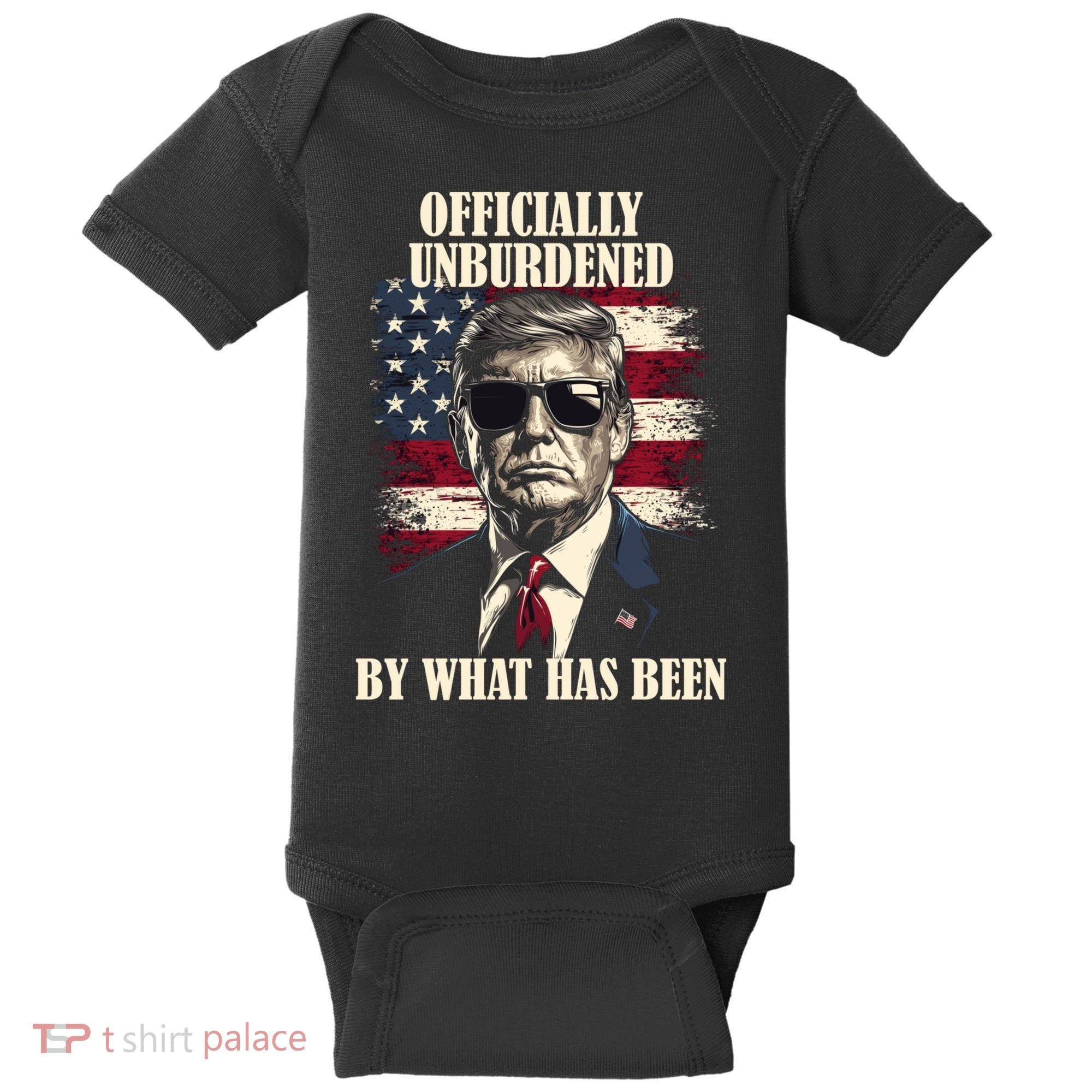 Officially Unburdened By What Has Been Baby Bodysuit