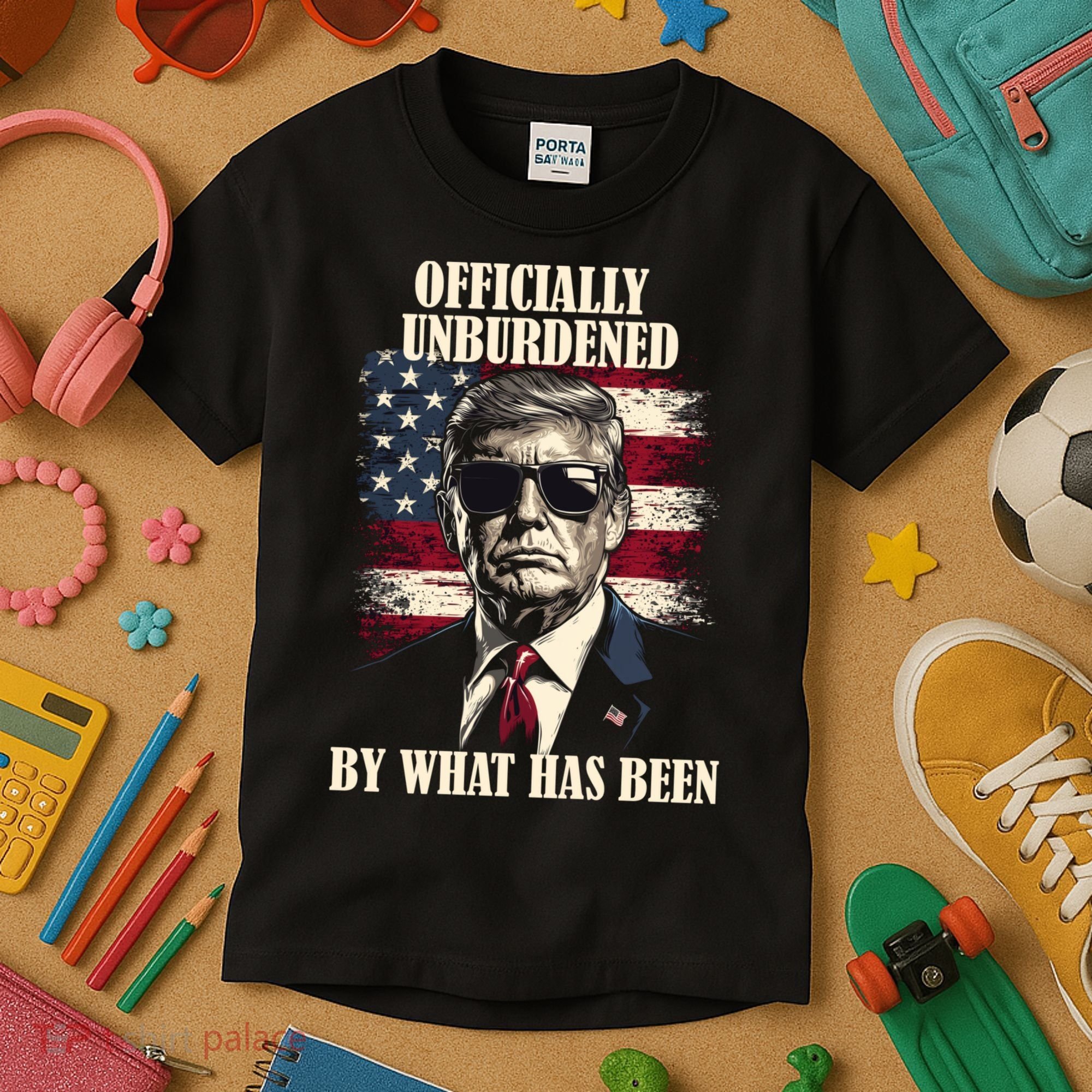 Officially Unburdened By What Has Been Kids T-Shirt