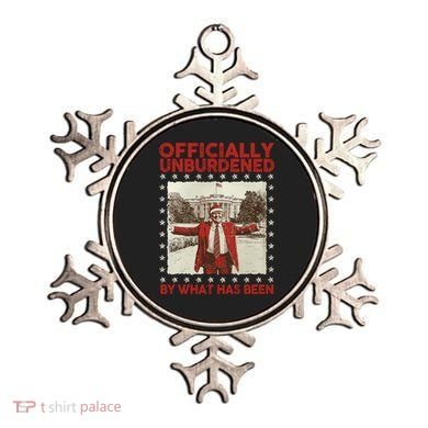 Officially Unburdened By What Has Been Trump Victory Xmas Ornament