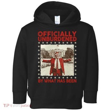 Officially Unburdened By What Has Been Trump Victory Xmas Toddler Hoodie