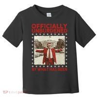 Officially Unburdened By What Has Been Trump Victory Xmas Toddler T-Shirt thumb 0