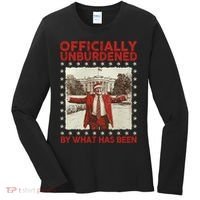 Officially Unburdened By What Has Been Trump Victory Xmas Women's Long Sleeve Shirt thumb 0
