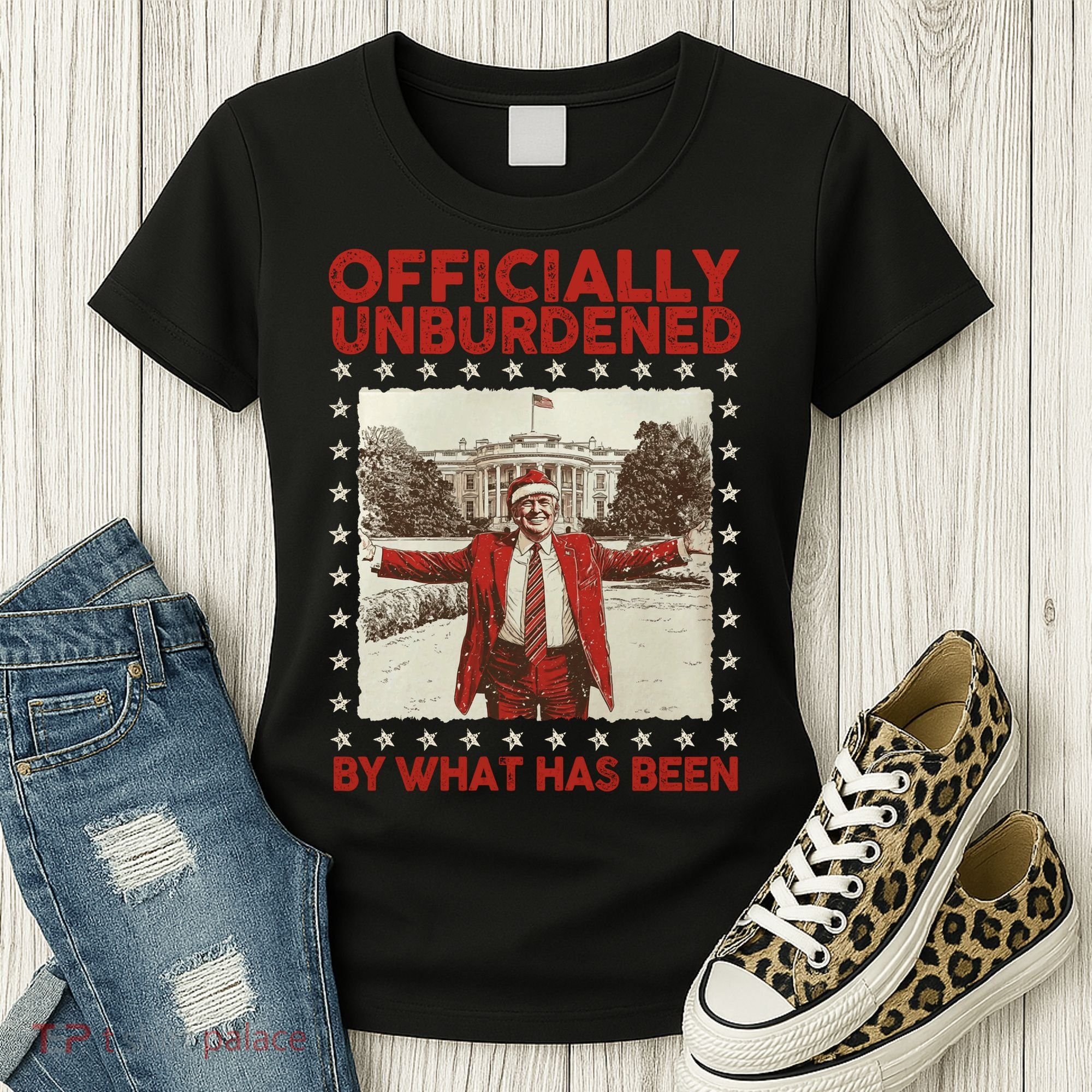 Officially Unburdened By What Has Been Trump Victory Xmas Women's T-Shirt
