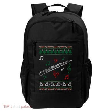 Oboe Ugly Christmas Sweater Backpack