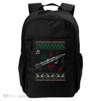 Oboe Ugly Christmas Sweater Backpack thumb 0