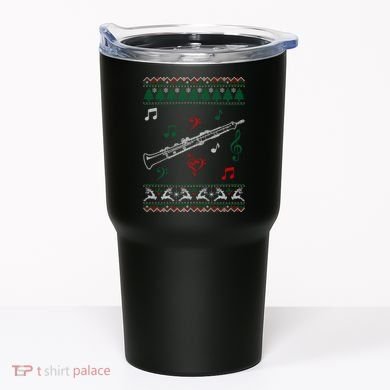 Oboe Ugly Christmas Sweater Tumbler