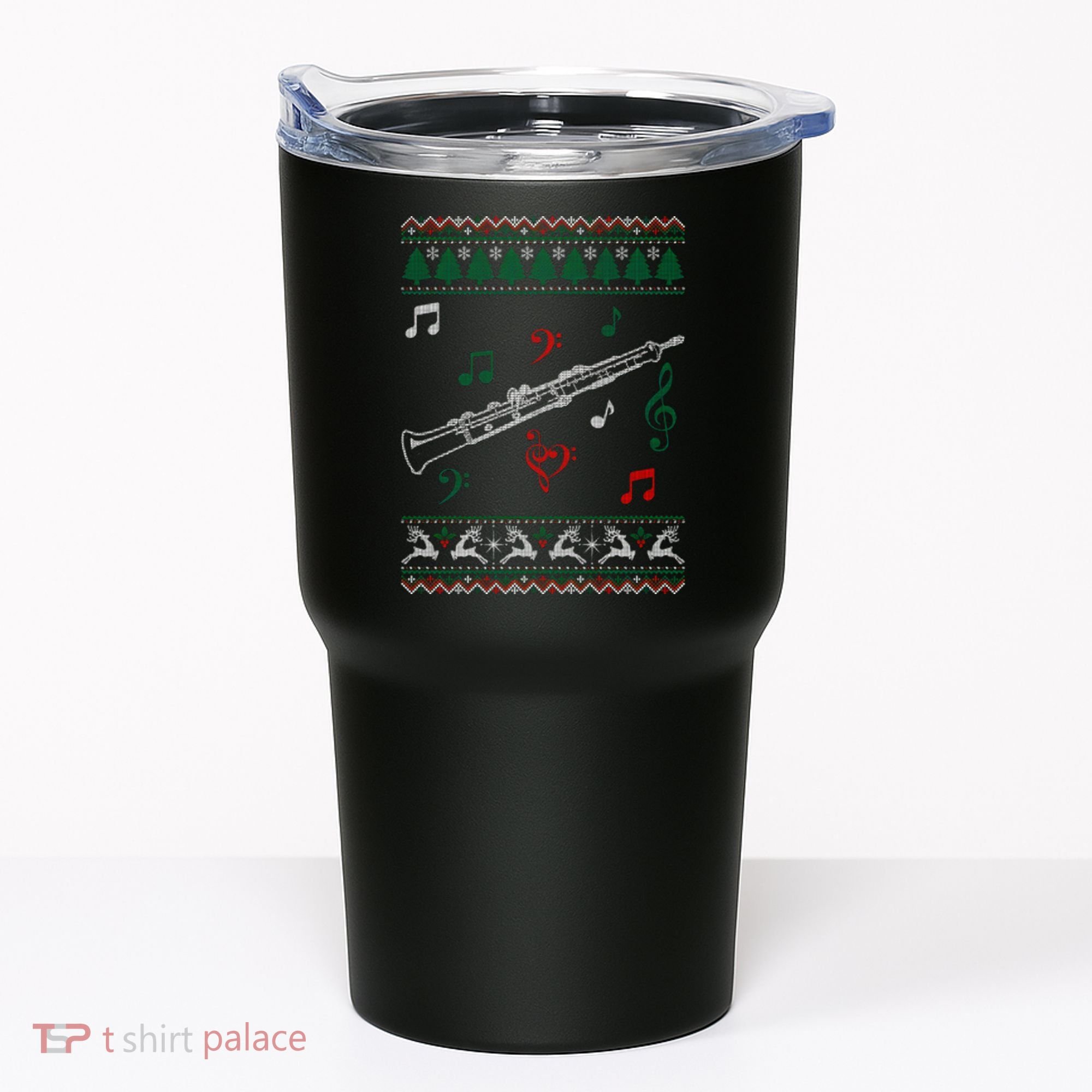 Oboe Ugly Christmas Sweater Tumbler