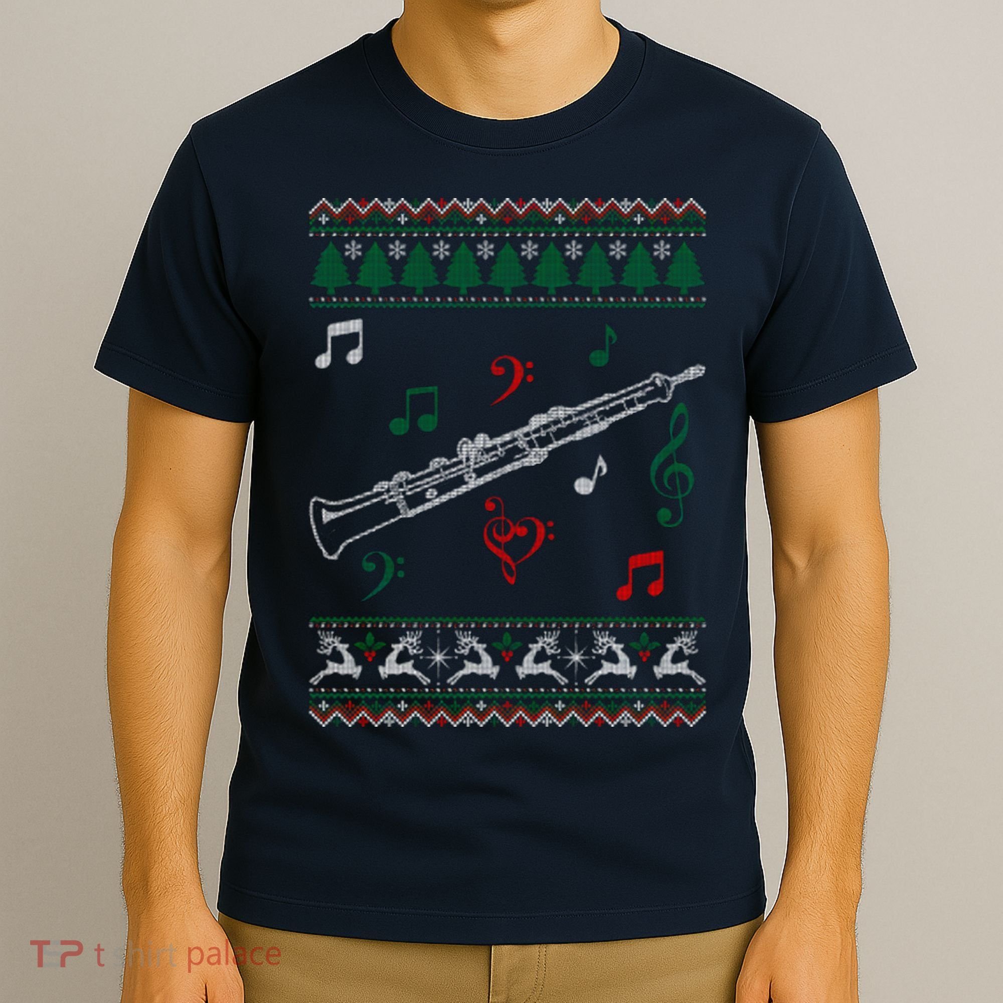 Oboe Ugly Christmas Sweater T-Shirt