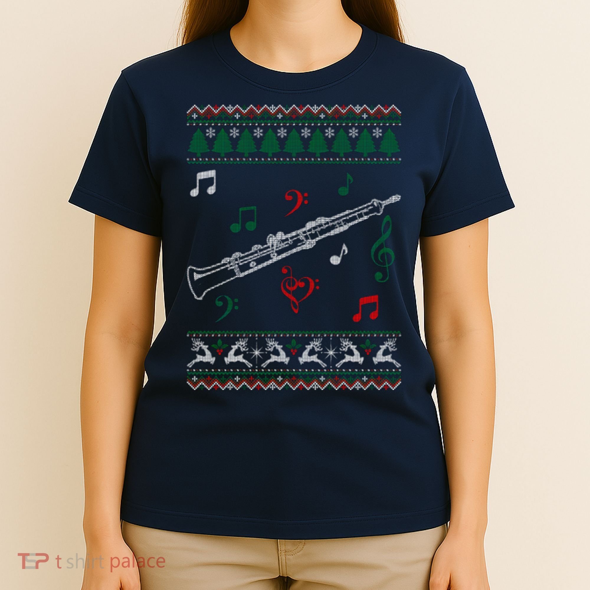 Oboe Ugly Christmas Sweater T-Shirt