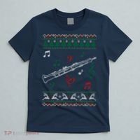 Oboe Ugly Christmas Sweater T-Shirt thumb 5