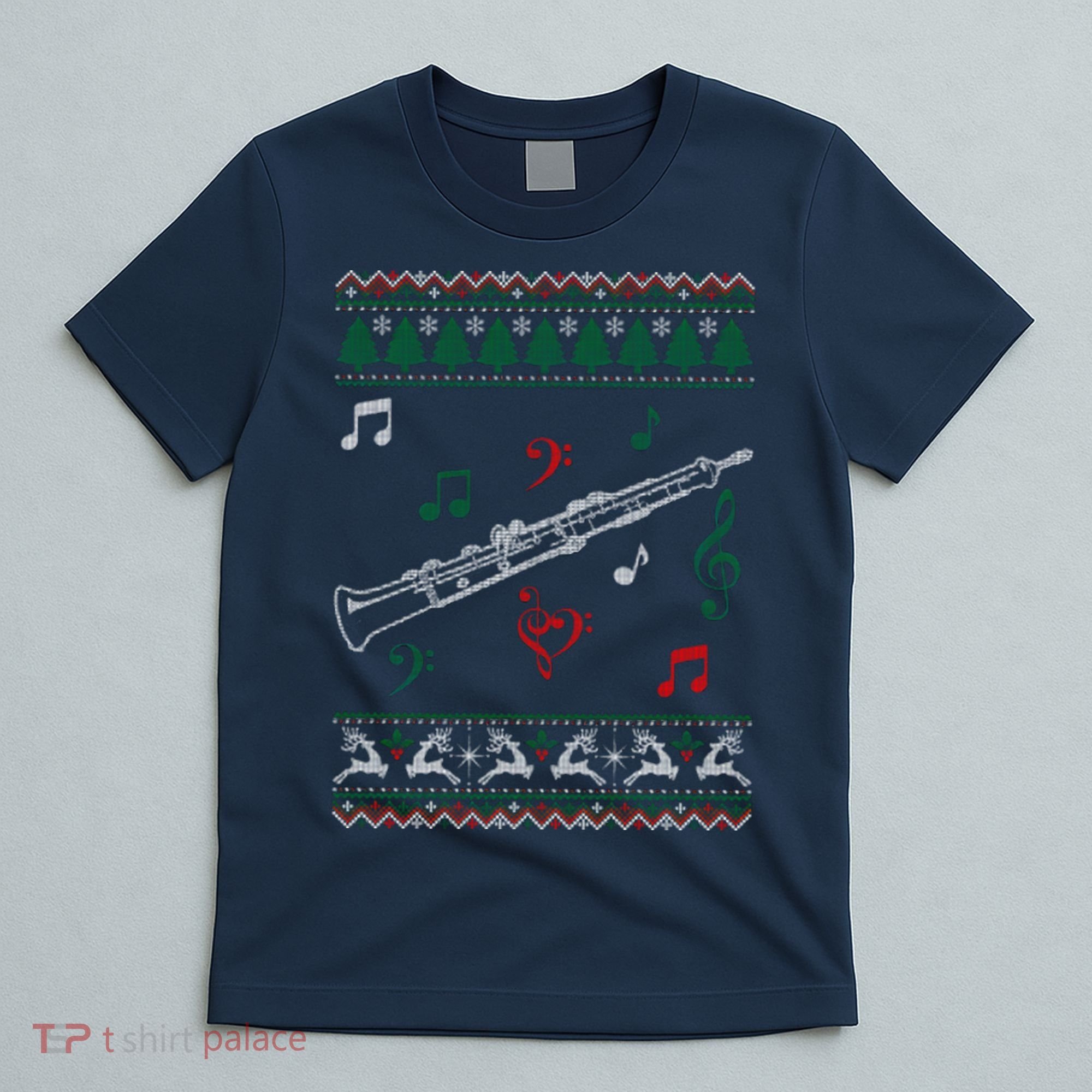 Oboe Ugly Christmas Sweater T-Shirt