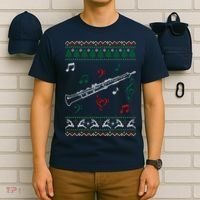 Oboe Ugly Christmas Sweater T-Shirt thumb 6