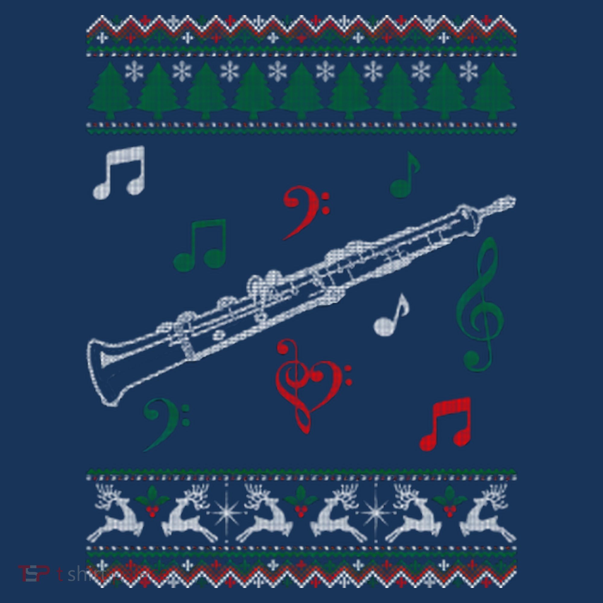 Oboe Ugly Christmas Sweater Hat