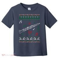 Oboe Ugly Christmas Sweater Toddler T-Shirt thumb 0