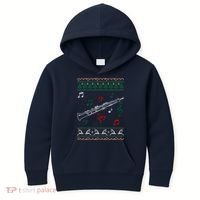 Oboe Ugly Christmas Sweater Kids Hoodie thumb 0