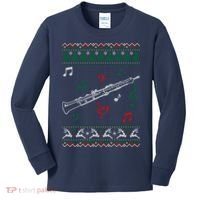 Oboe Ugly Christmas Sweater Kids Long Sleeve Shirt thumb 0