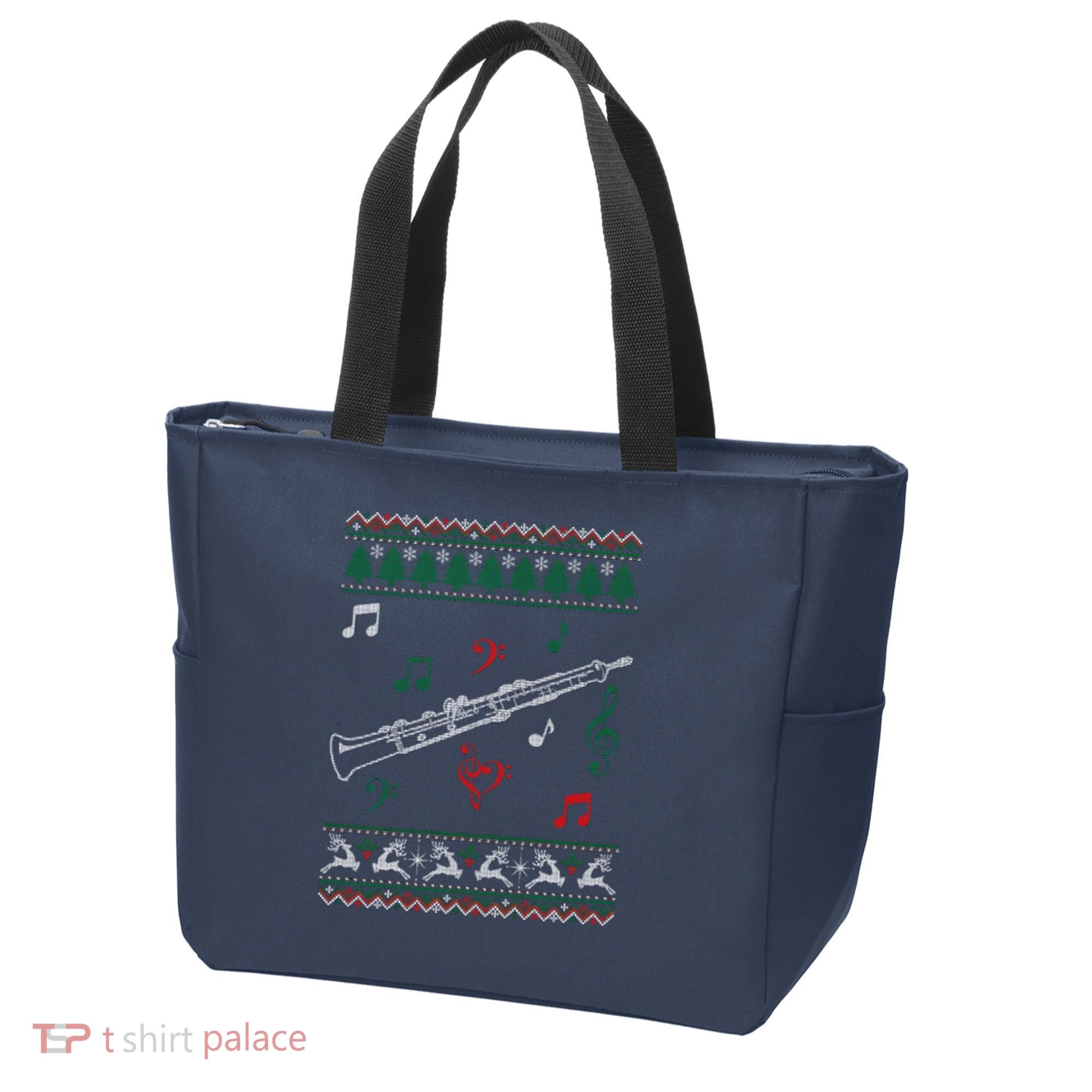 Oboe Ugly Christmas Sweater Tote Bag