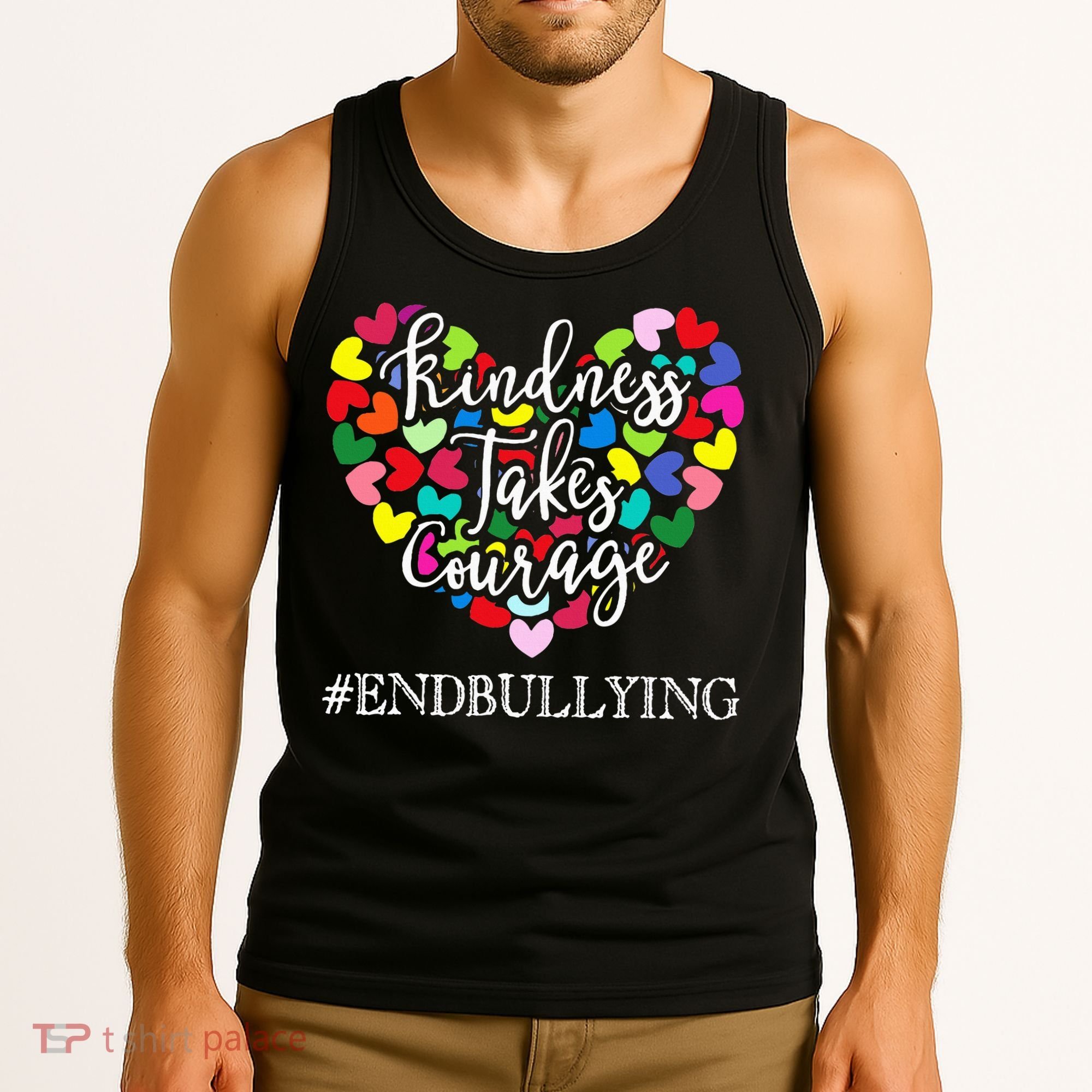 Orange Unity Day Anti Bullying Spreed Kindness Tank Top