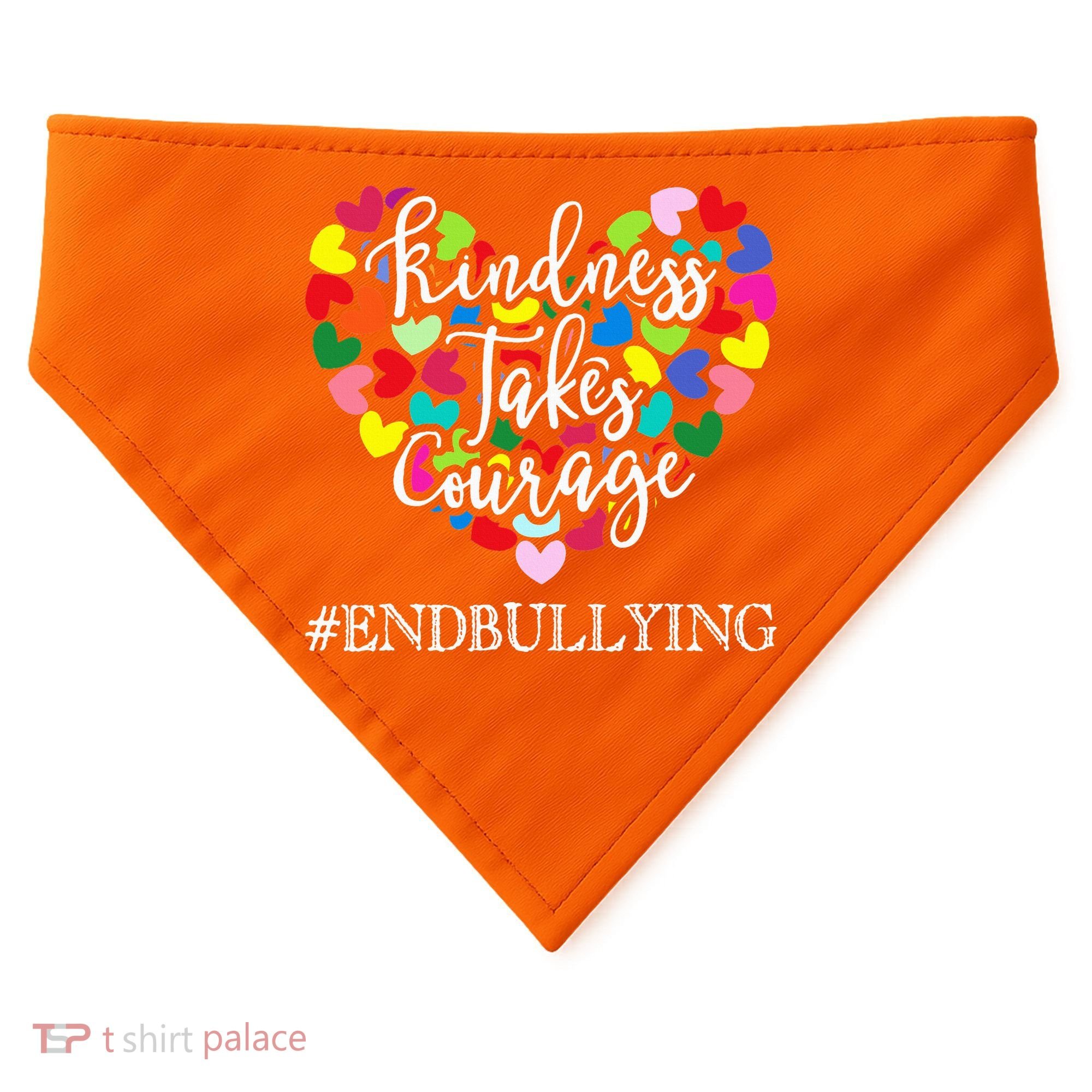 Orange Unity Day Anti Bullying Spreed Kindness USA-Made Doggie Bandana