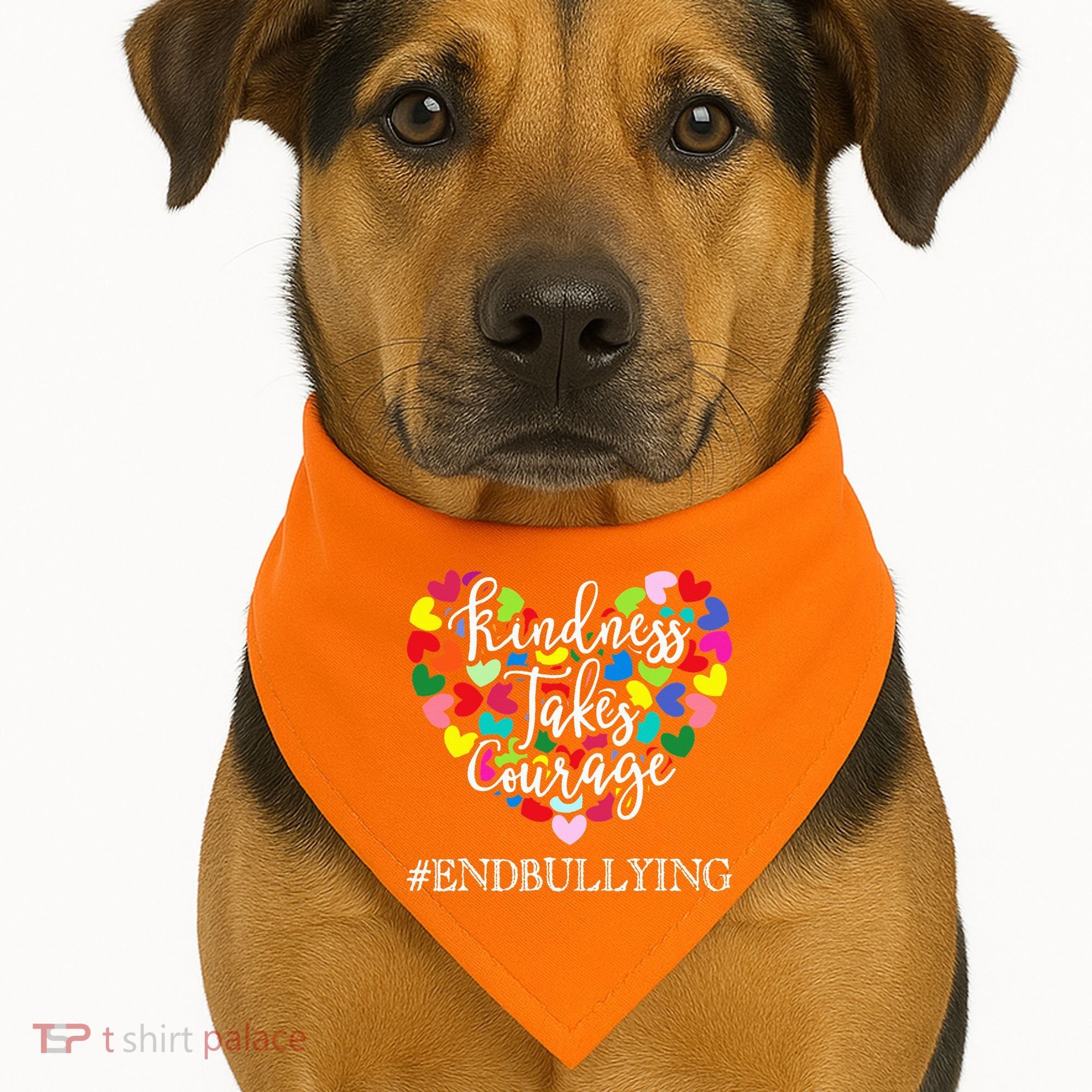 Orange Unity Day Anti Bullying Spreed Kindness USA-Made Doggie Bandana