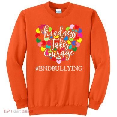 Orange Unity Day Anti Bullying Spreed Kindness Sweatshirt