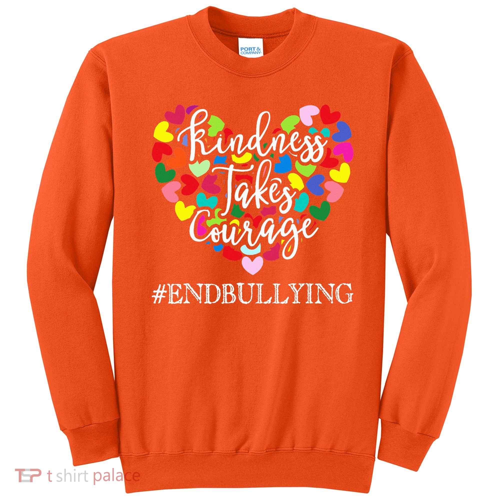 Orange Unity Day Anti Bullying Spreed Kindness Sweatshirt