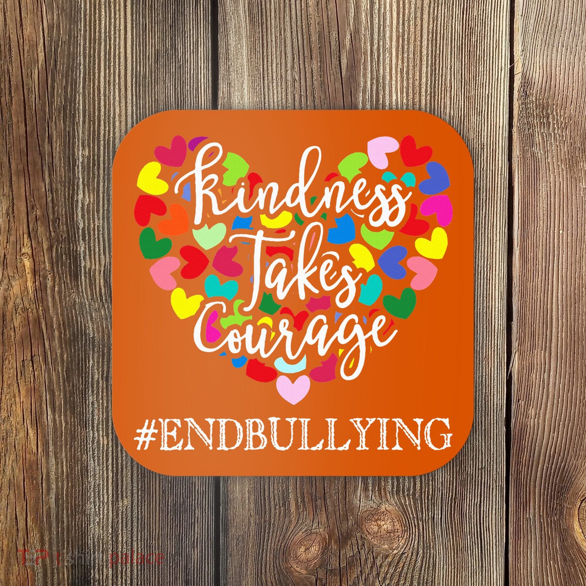 Orange Unity Day Anti Bullying Spreed Kindness Coaster