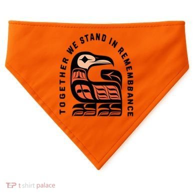 Orange Unity Day Native American Every Child USA-Made Doggie Bandana