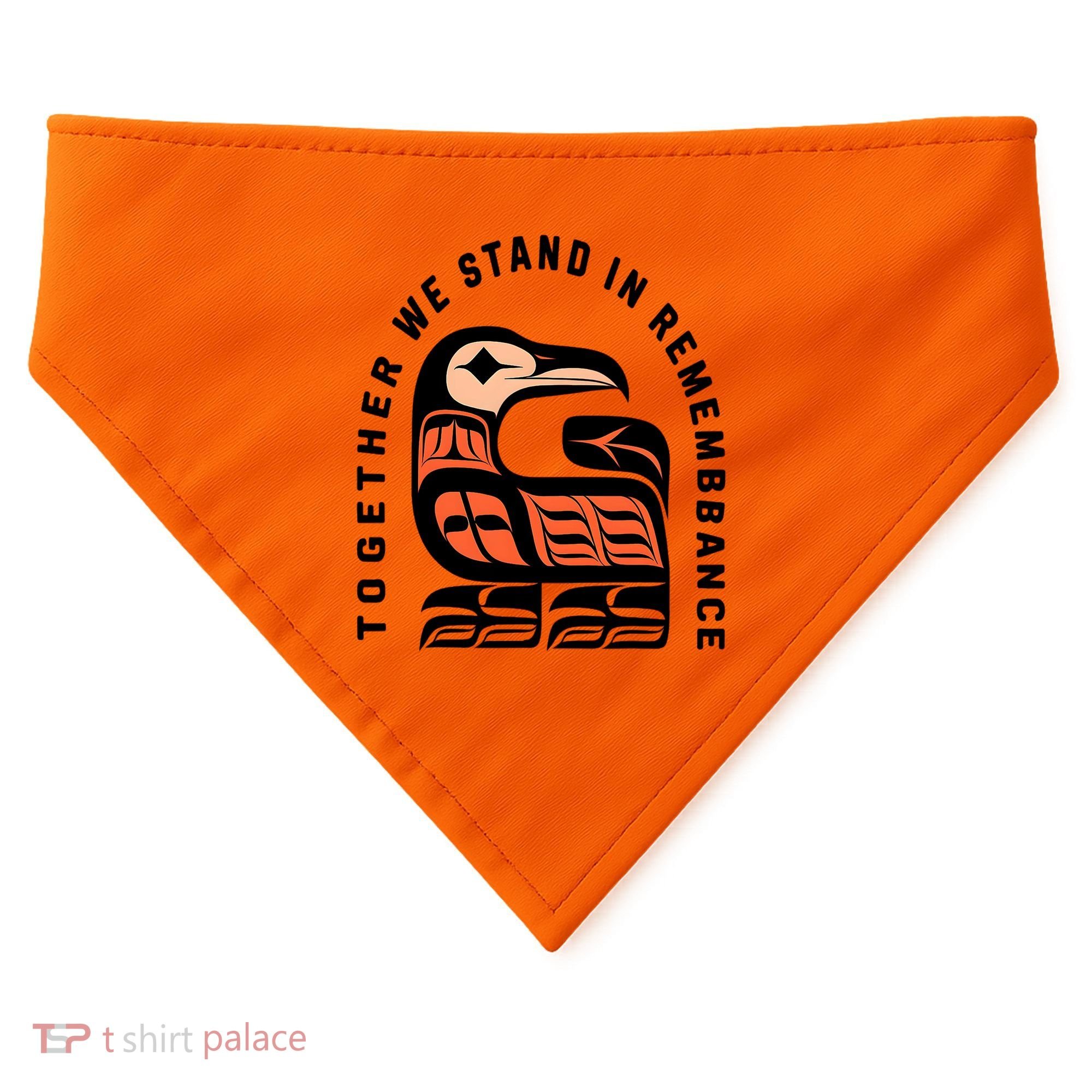 Orange Unity Day Native American Every Child USA-Made Doggie Bandana
