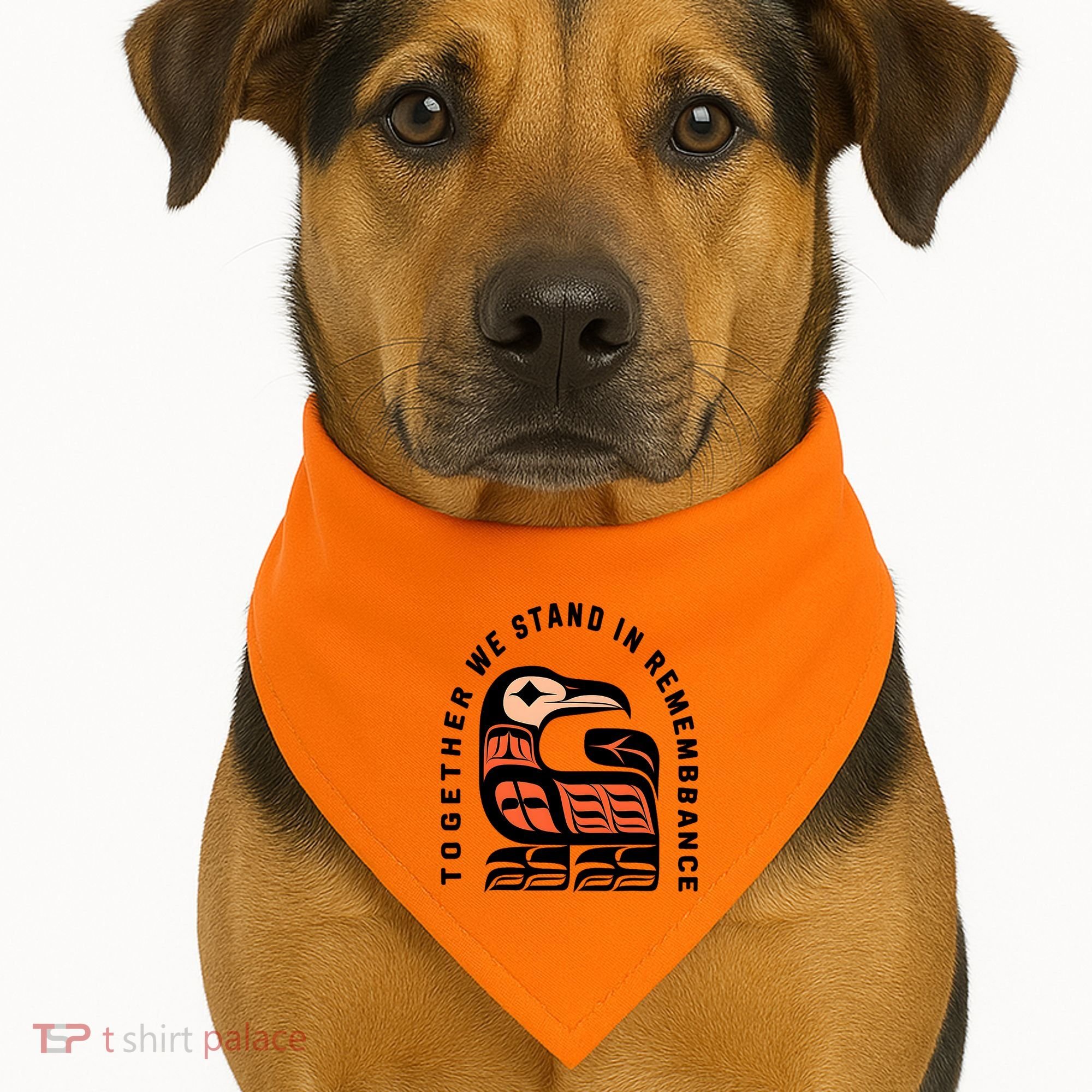 Orange Unity Day Native American Every Child USA-Made Doggie Bandana