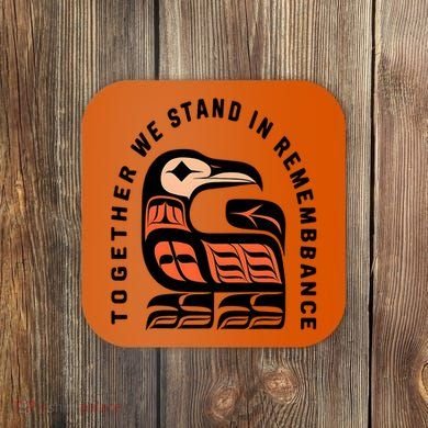 Orange Unity Day Native American Every Child Coaster
