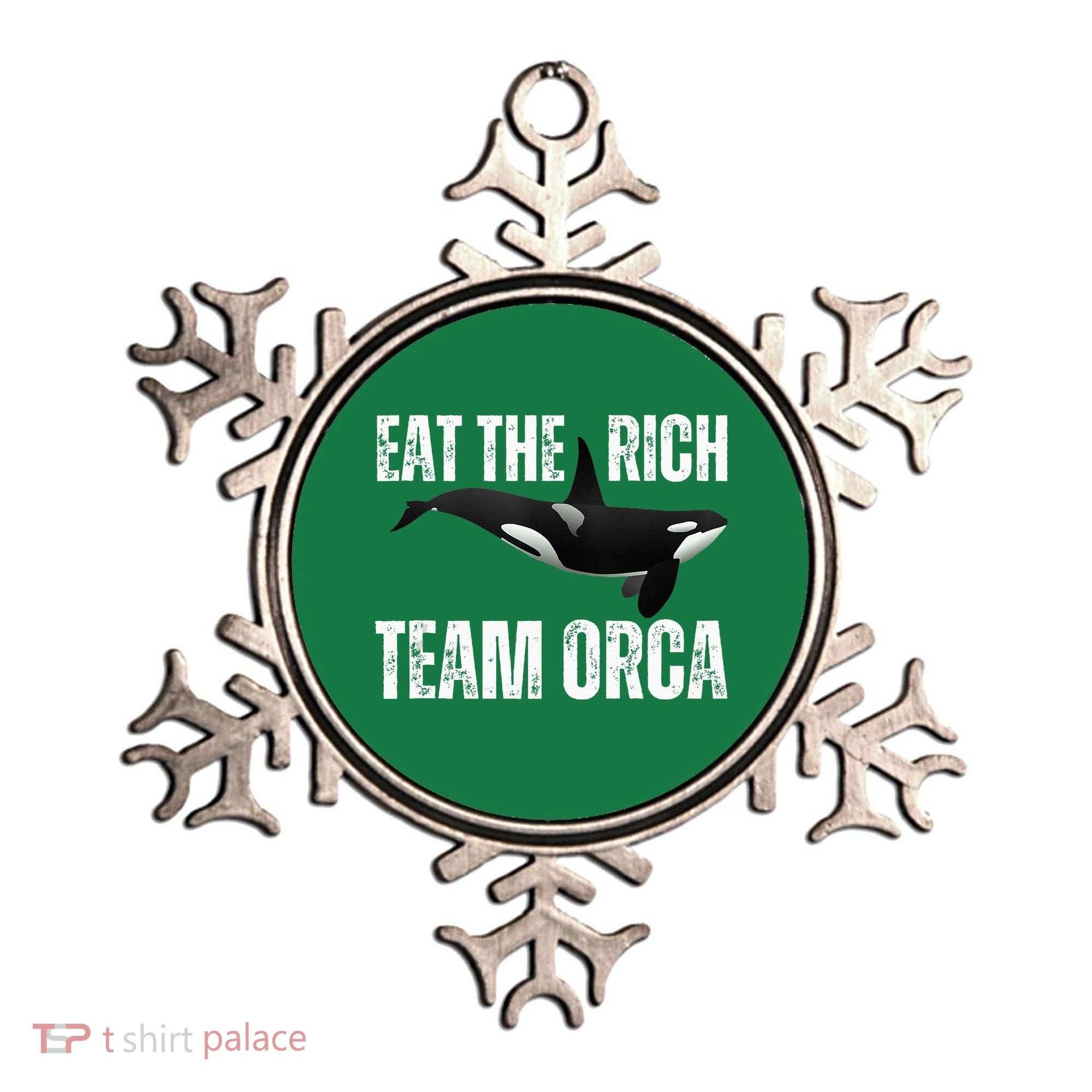 Orca Uprising Eat The Rich Team Orca Ornament