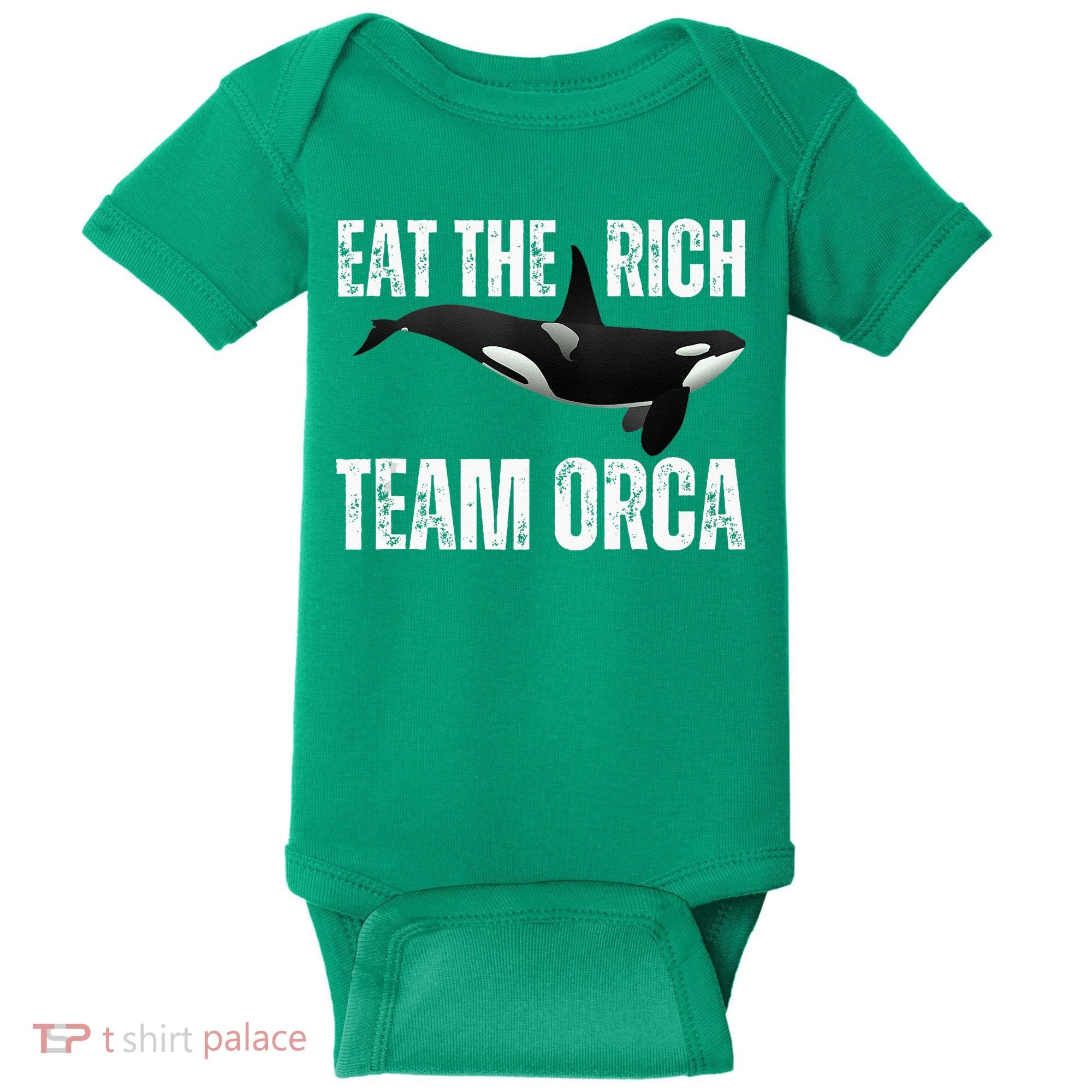 Orca Uprising Eat The Rich Team Orca Baby Bodysuit