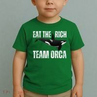 Orca Uprising Eat The Rich Team Orca Toddler T-Shirt thumb 2