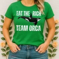 Orca Uprising Eat The Rich Team Orca Women's T-Shirt thumb 2