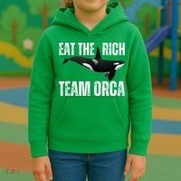 Orca Uprising Eat The Rich Team Orca Kids Hoodie thumb 3